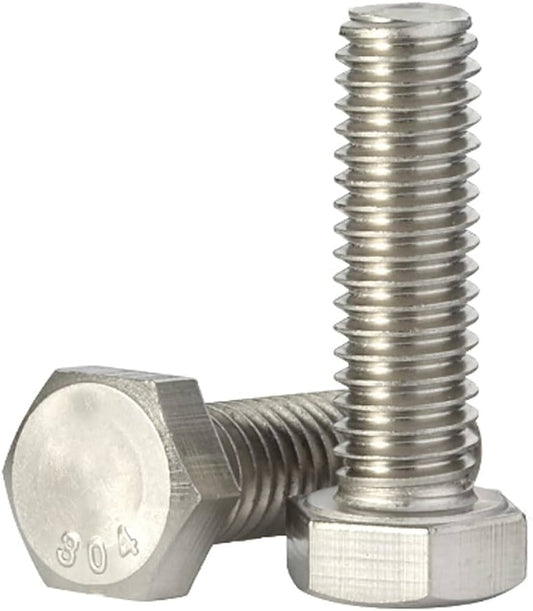 SS Hex Bolt M5 x 50mm, Stainless Steel (SS202) Hex Bolt